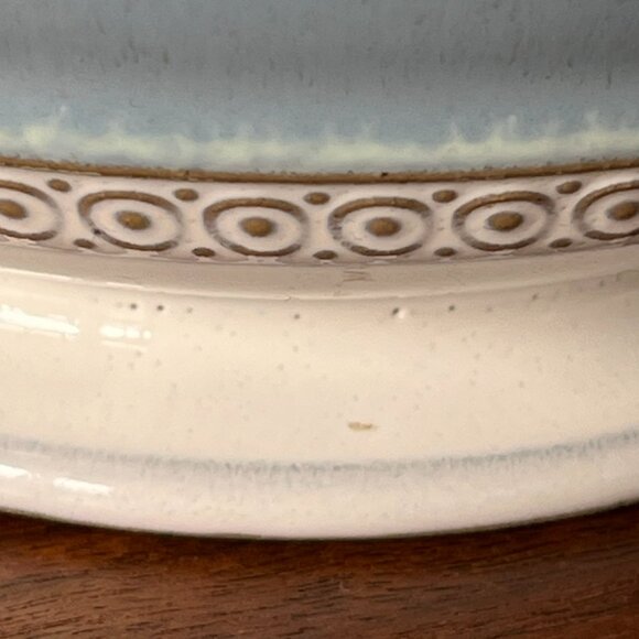 Denby Langley Castile Coffee Pot with Lid Stoneware Blue & White England Vintage - Picture 17 of 17